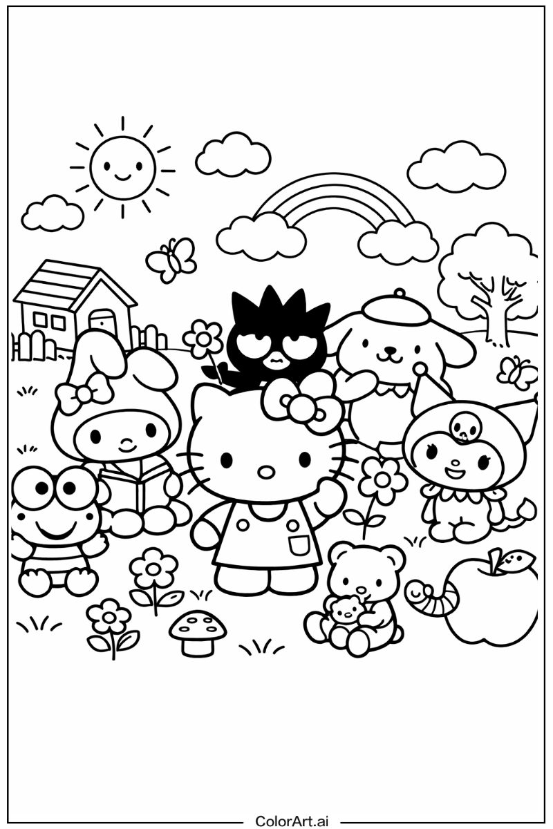 Kitty friends Hello kitty and friends Scene