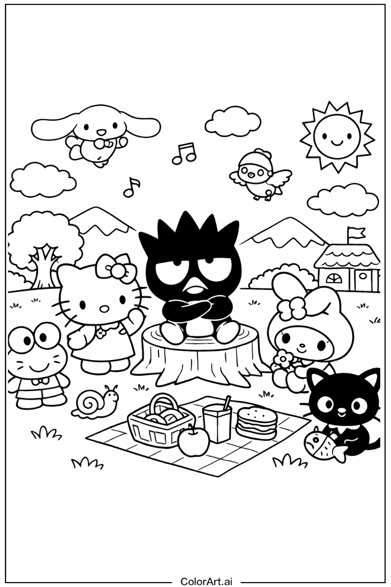 Badtz-maru Hello kitty and friends Scene 2