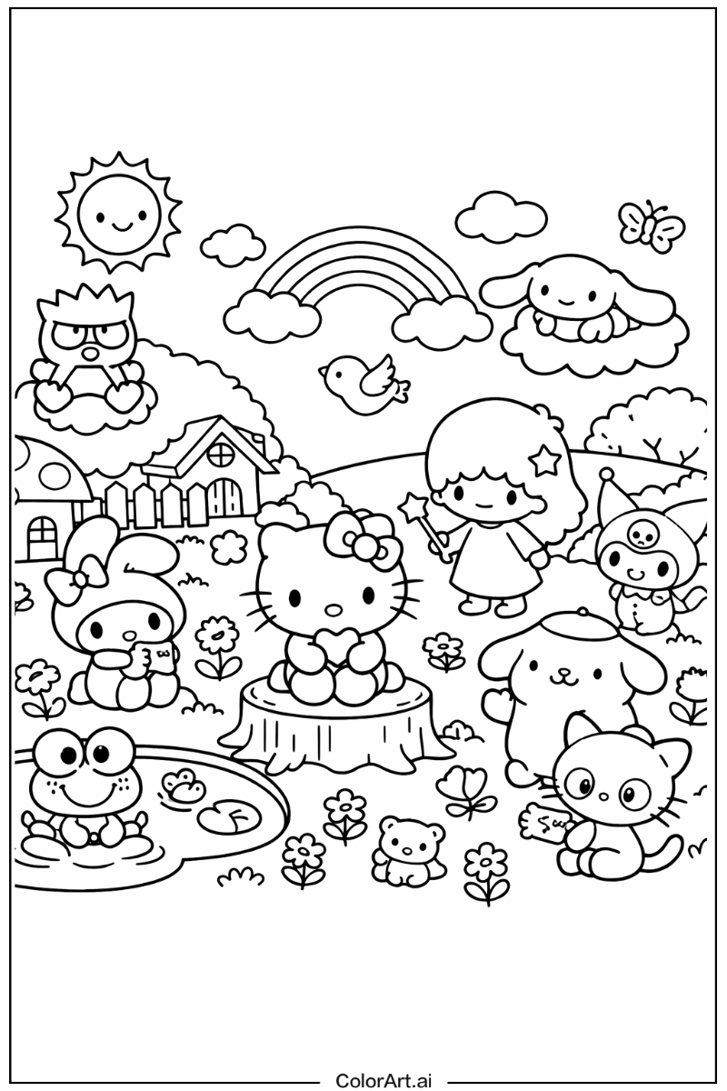 Lala Hello kitty and friends Scene 2