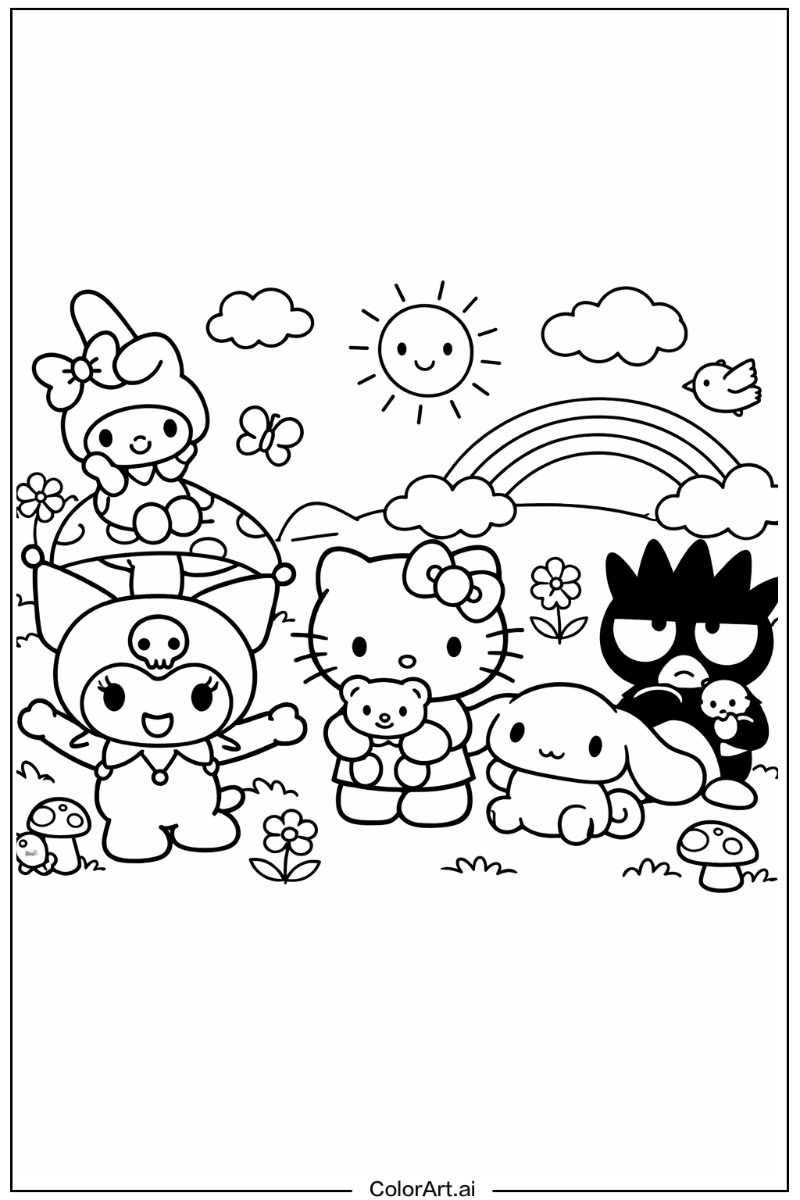 Kuromi Hello kitty and friends Design