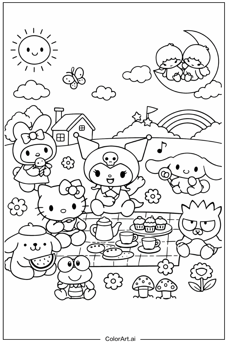 Kuromi Hello kitty and friends Design 3