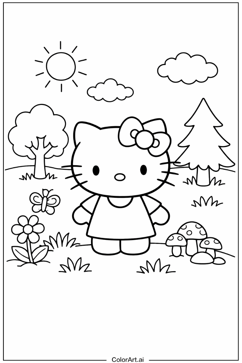 Hello Kitty in Nature 2