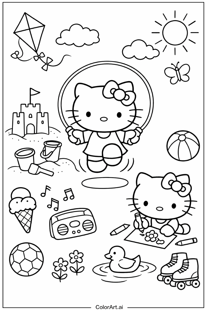 Hello Kitty Having Fun 2