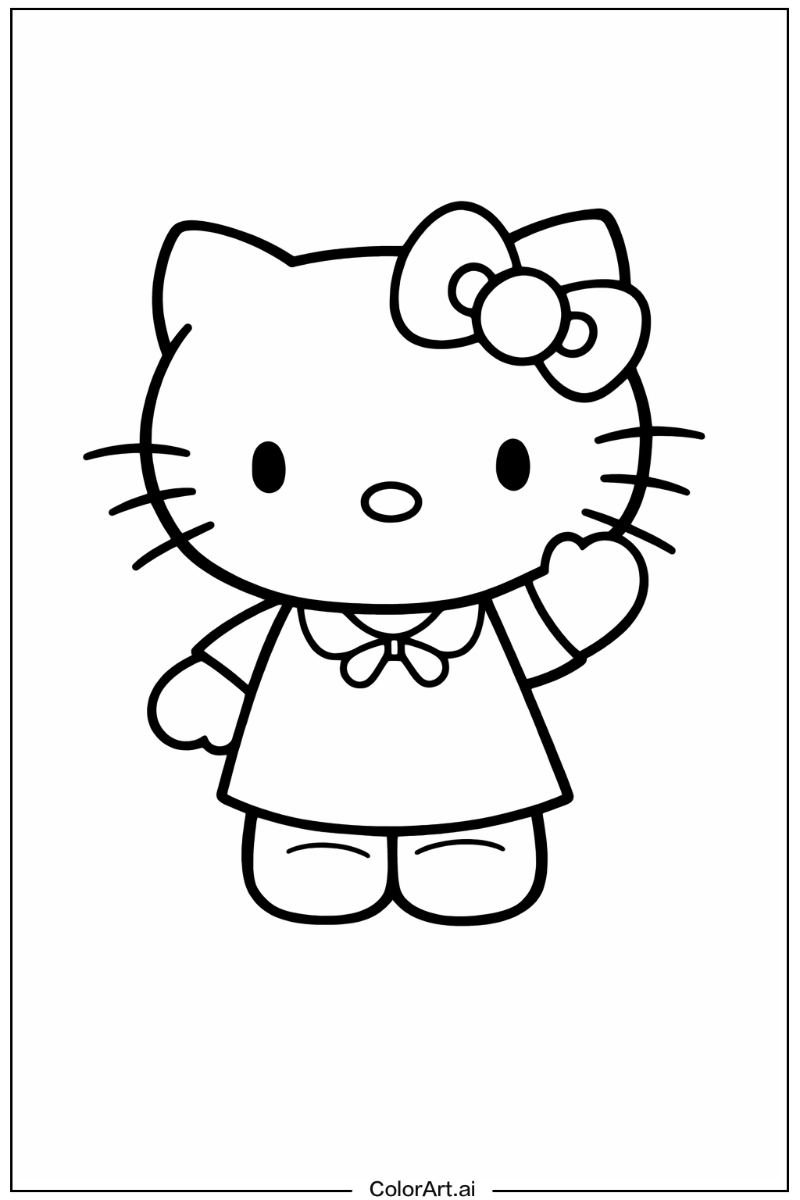 Happy Hello Kitty Portrait