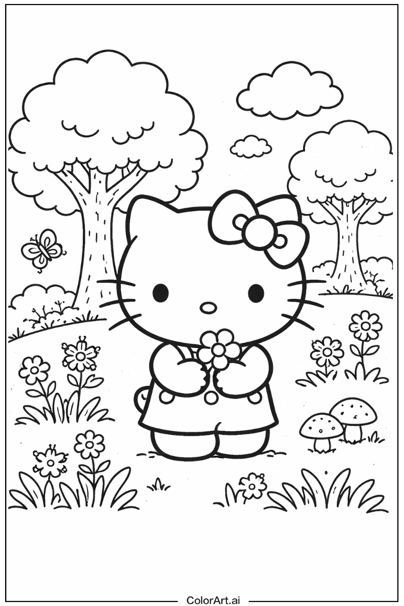 Hello Kitty in Nature 3