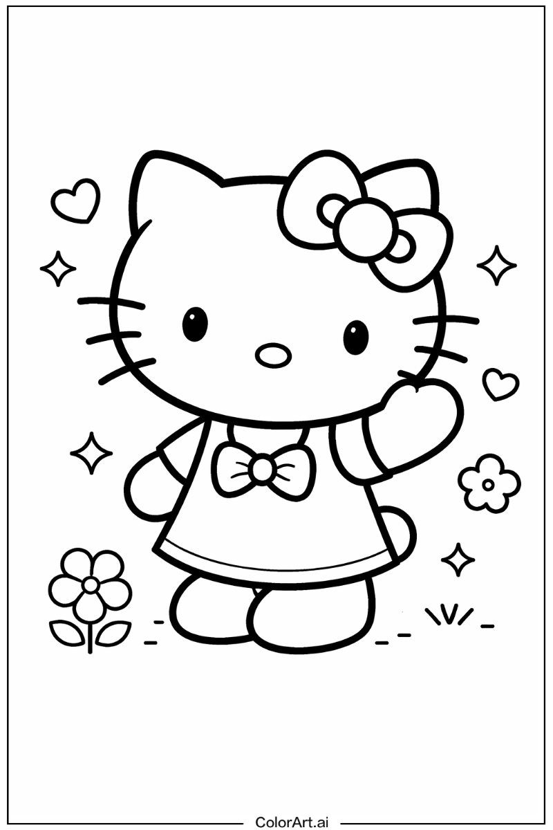 Happy Hello Kitty Portrait 4