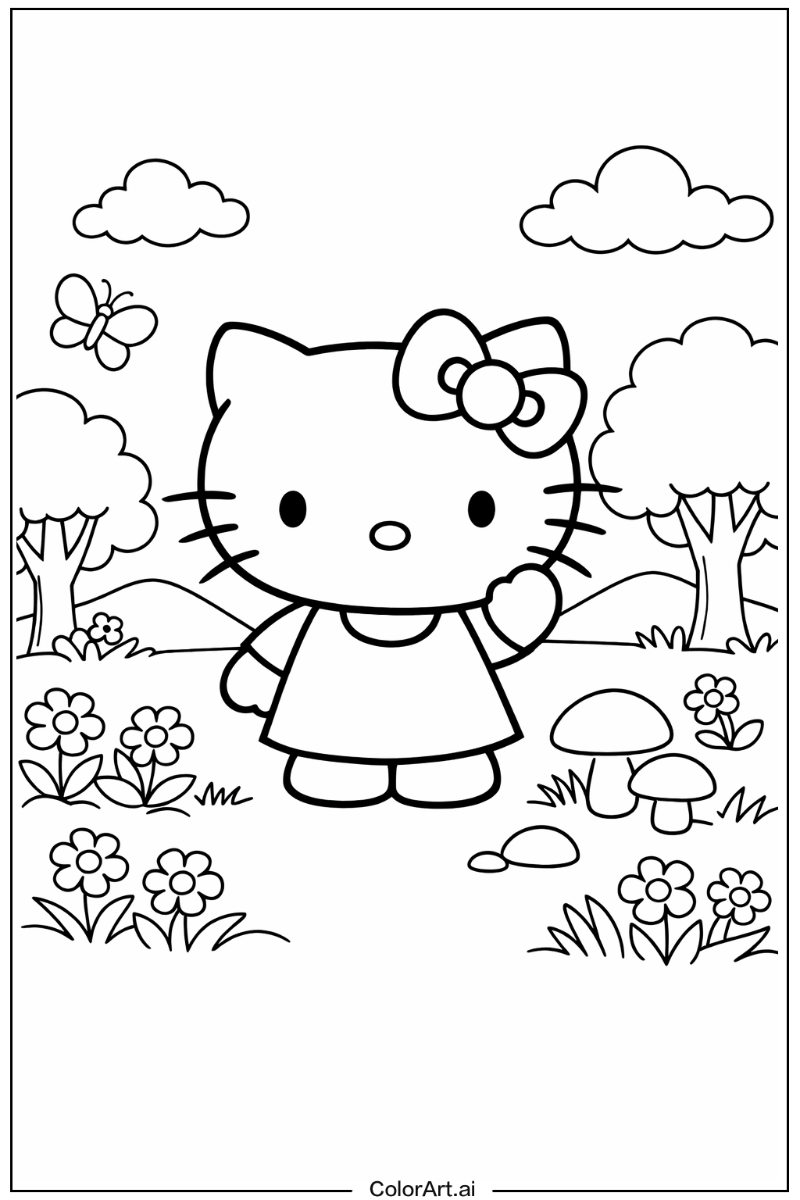 Hello Kitty in Nature 4