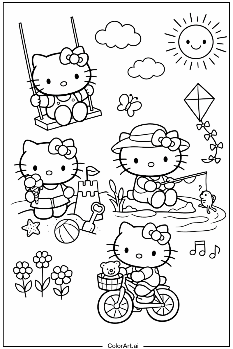 Hello Kitty Having Fun 4