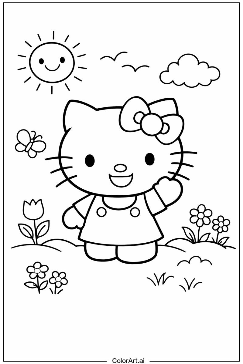 Smiling Hello Kitty 5