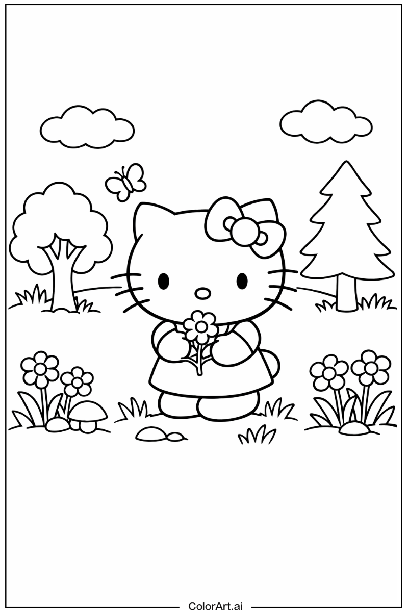 Hello Kitty in Nature 6