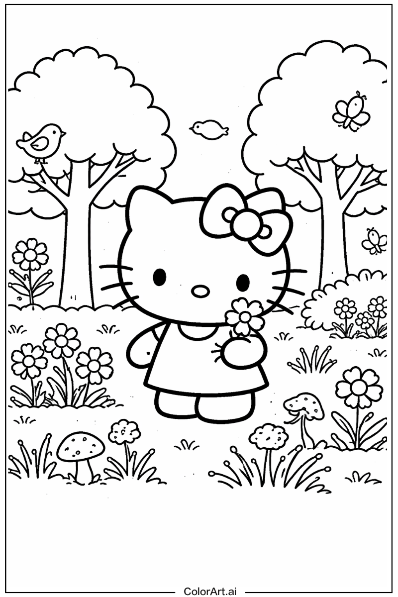 Hello Kitty in Nature 7
