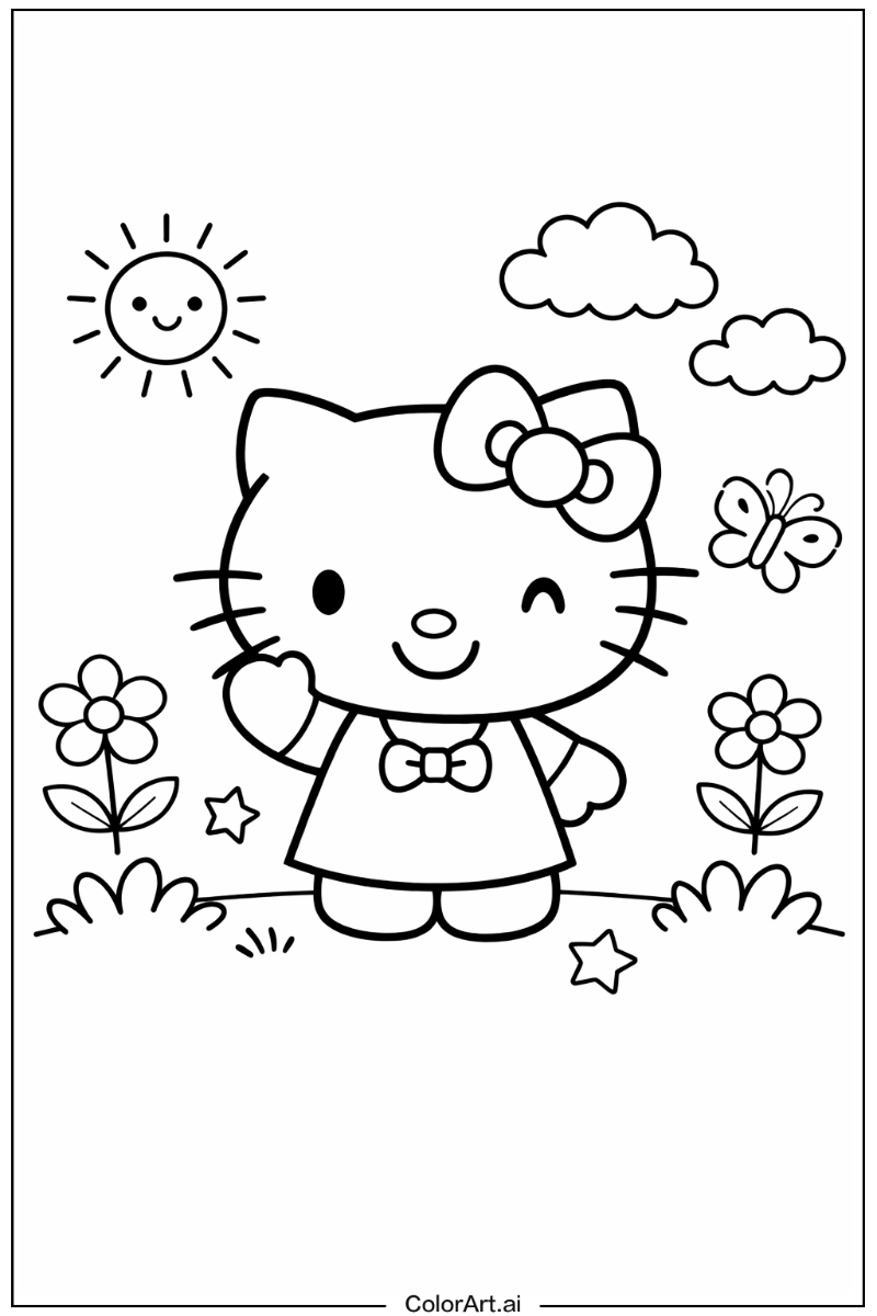 Smiling Hello Kitty 7
