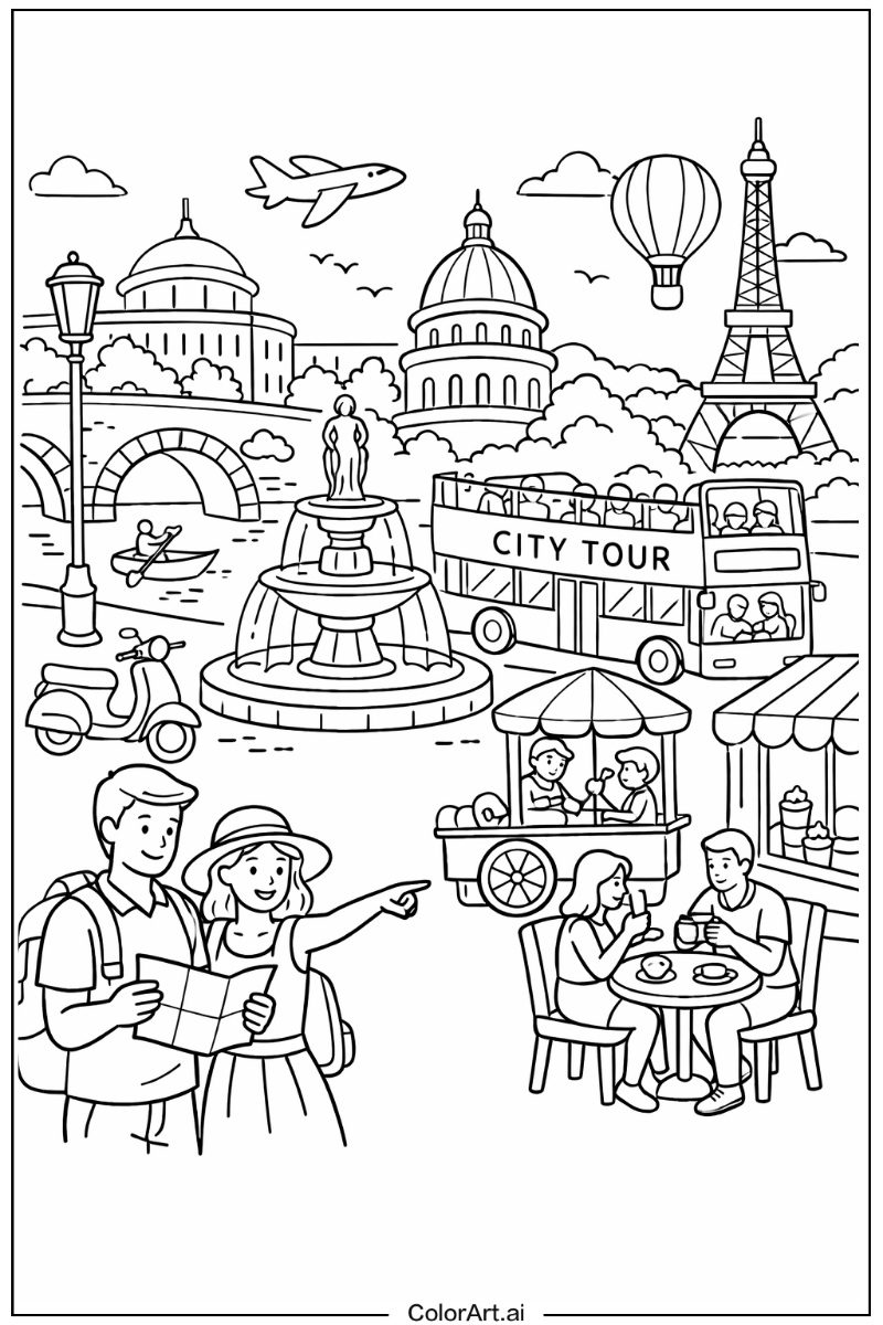 City break Holiday Scene