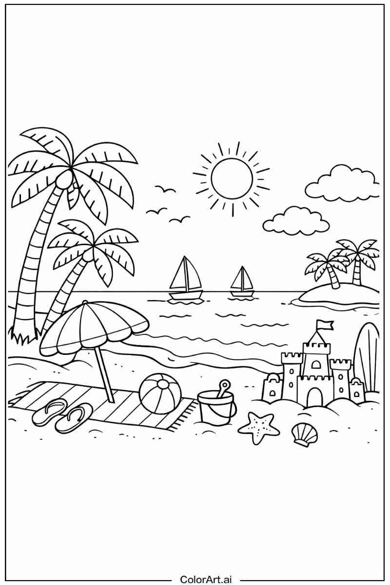 Holiday with Beach holiday Theme