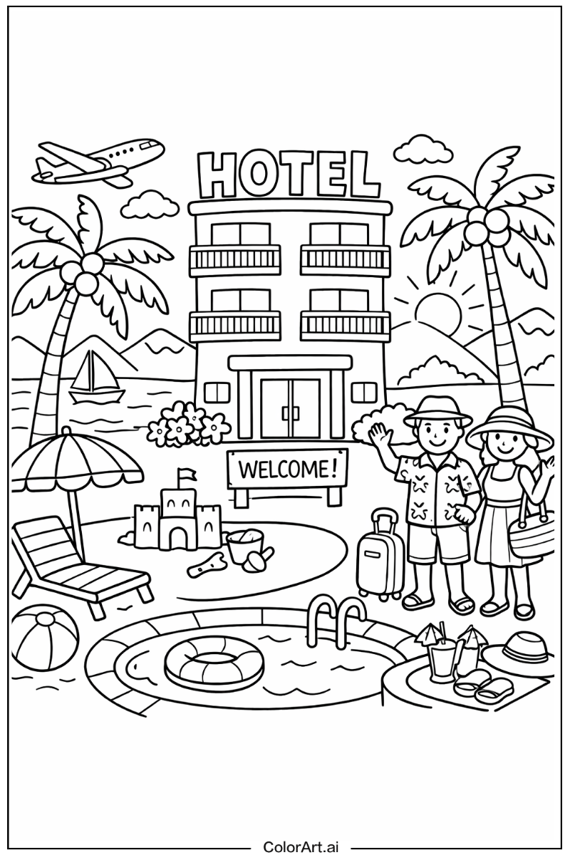 Hotel Holiday Scene
