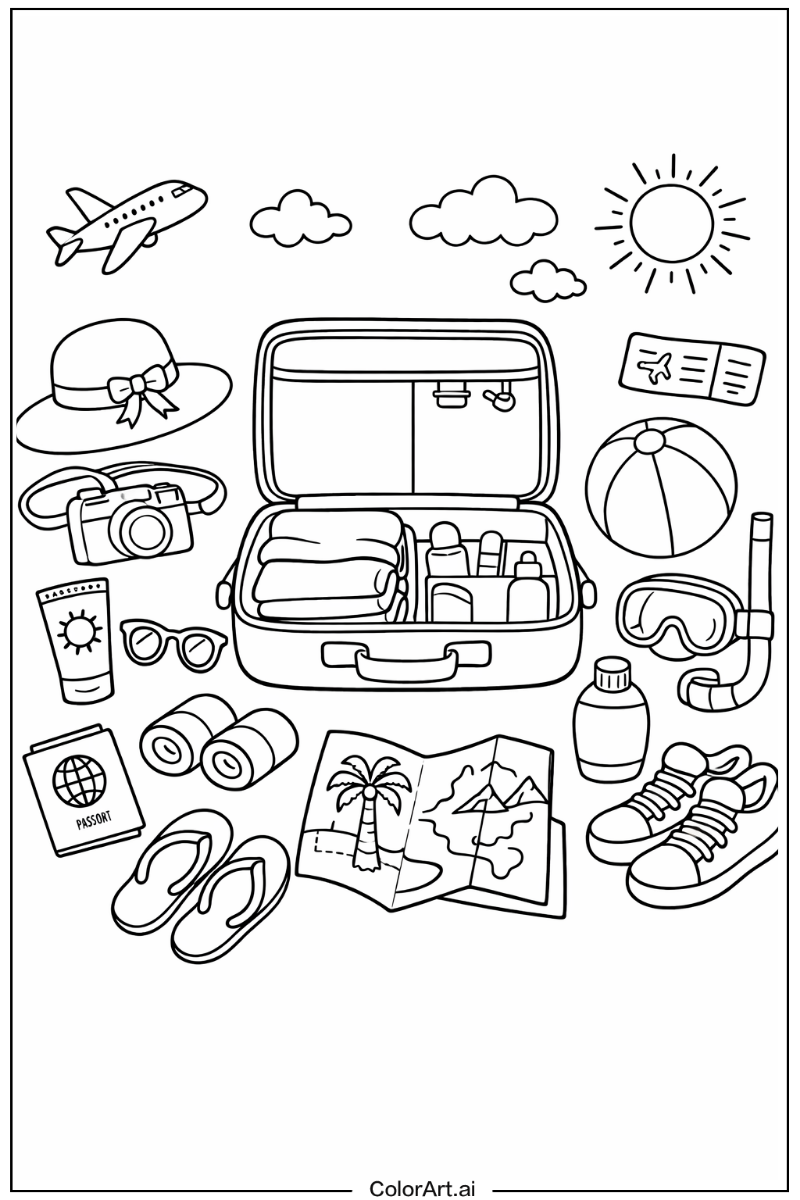 Packing Holiday Scene