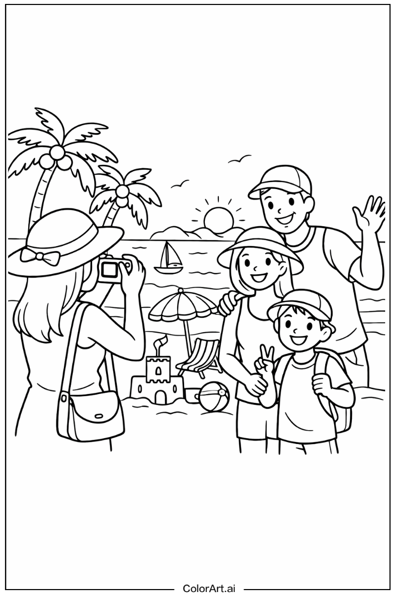 Photo taking Holiday Scene