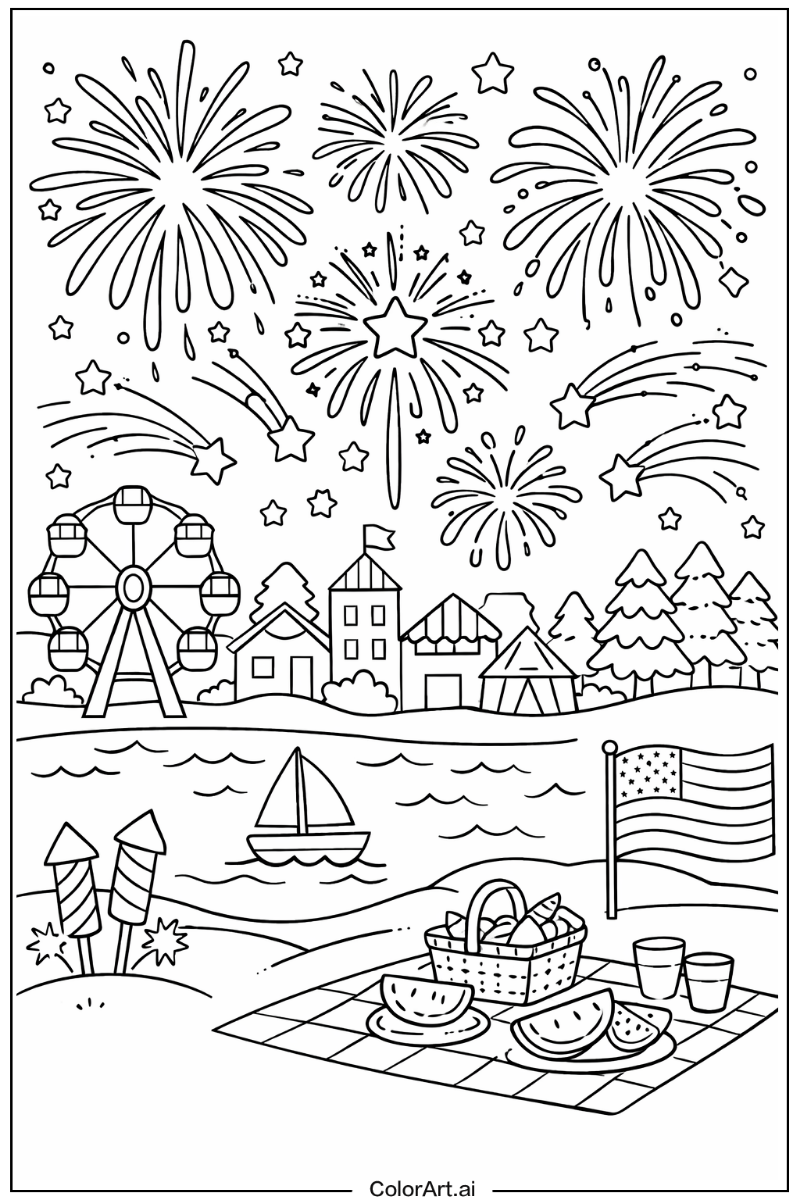 Fireworks Holiday Design