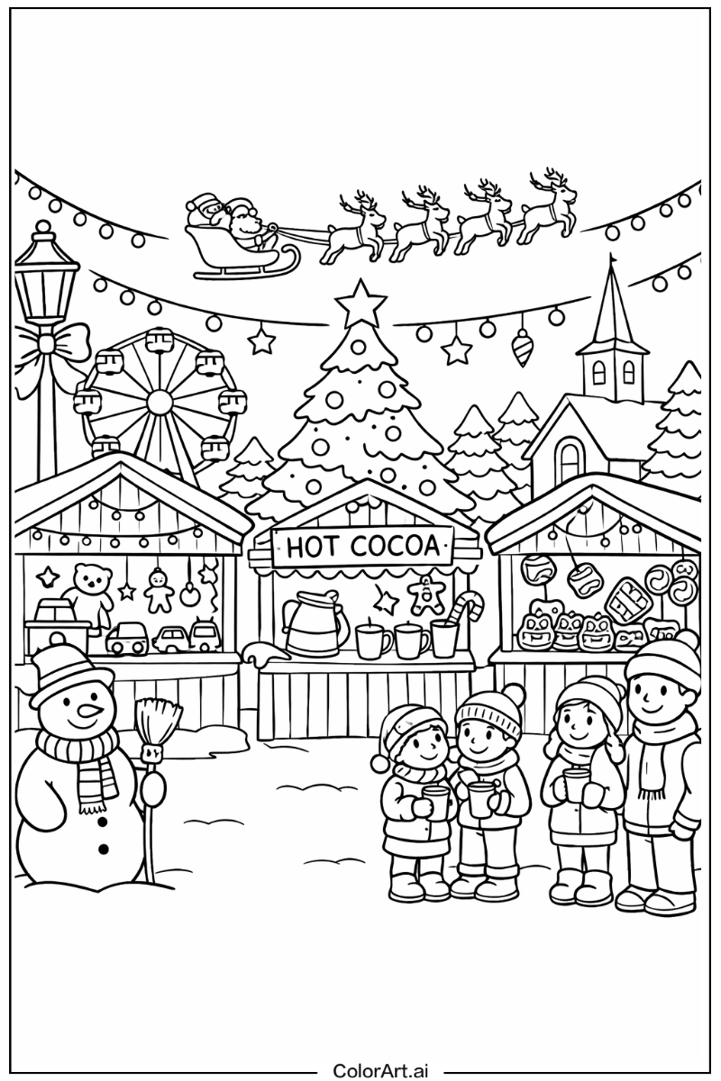 Holiday with Holiday market Theme
