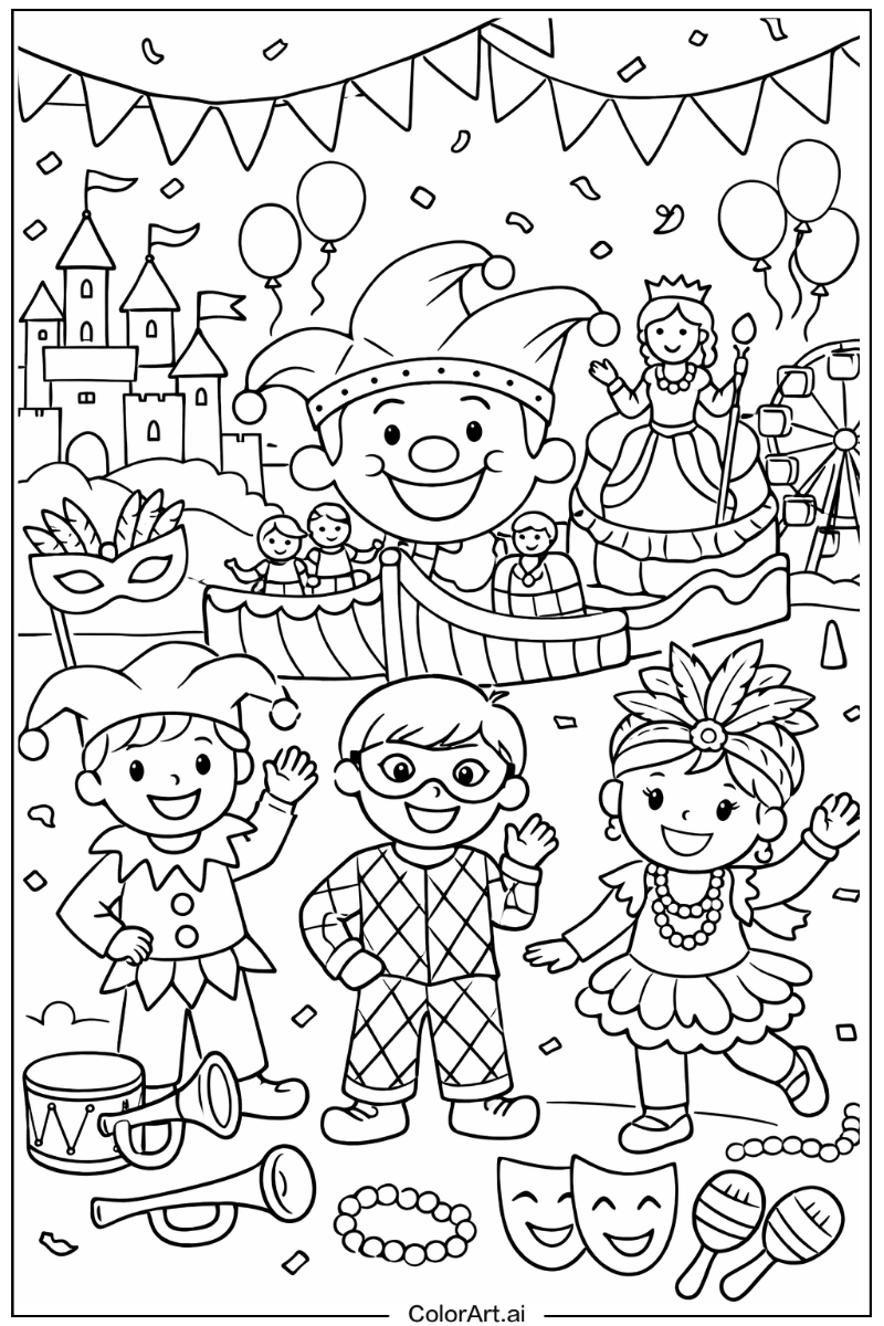 Carnival Holiday Scene