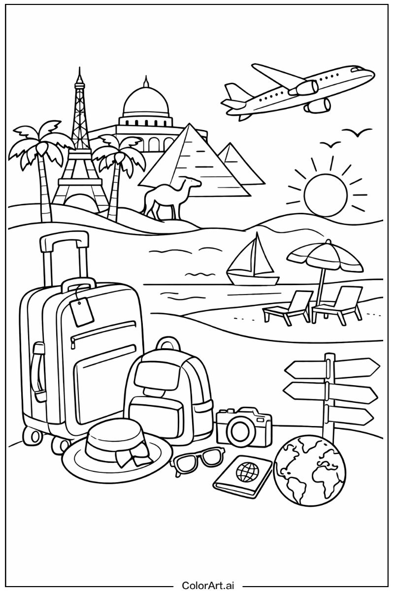 Holiday with Holiday travel Theme