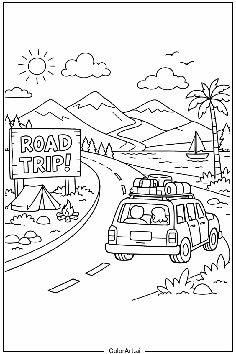 Road trip Holiday Design