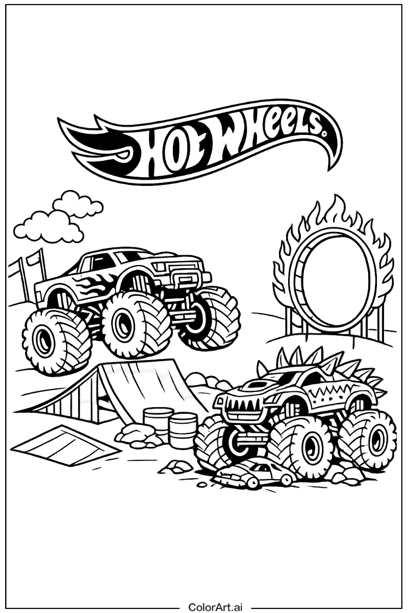 Hot wheels monster trucks Hot wheels Design