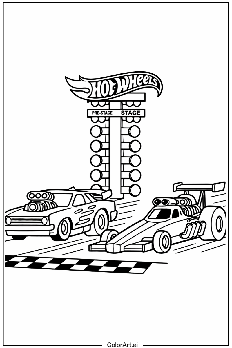 Hot wheels drag race Hot wheels Scene