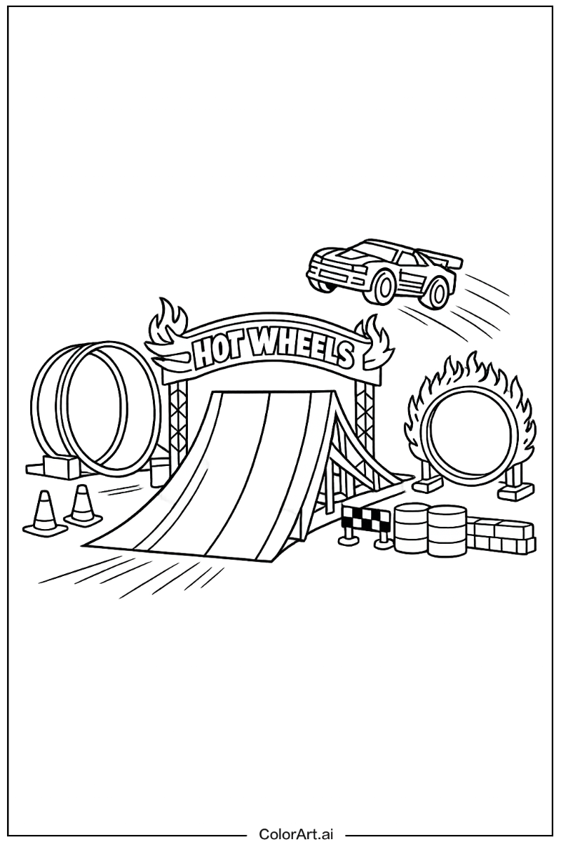 Hot wheels jump ramp Hot wheels Scene