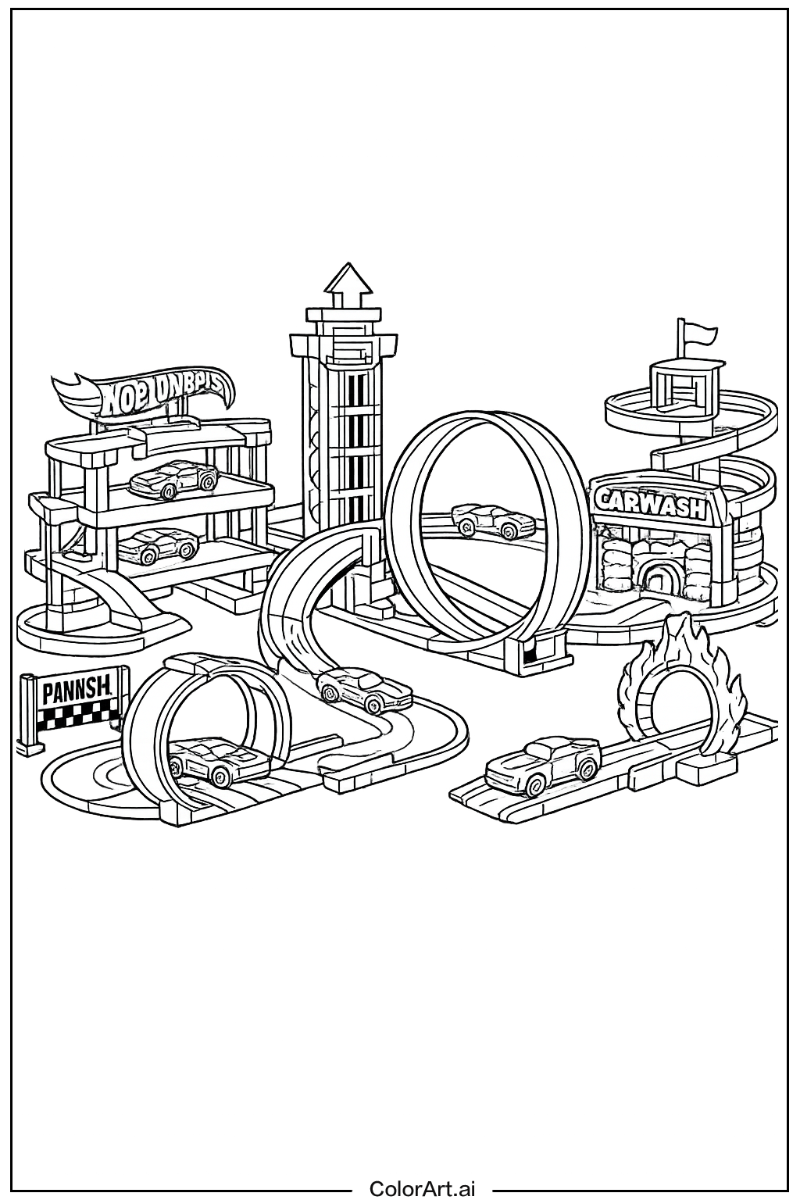 Hot wheels playset Hot wheels Design