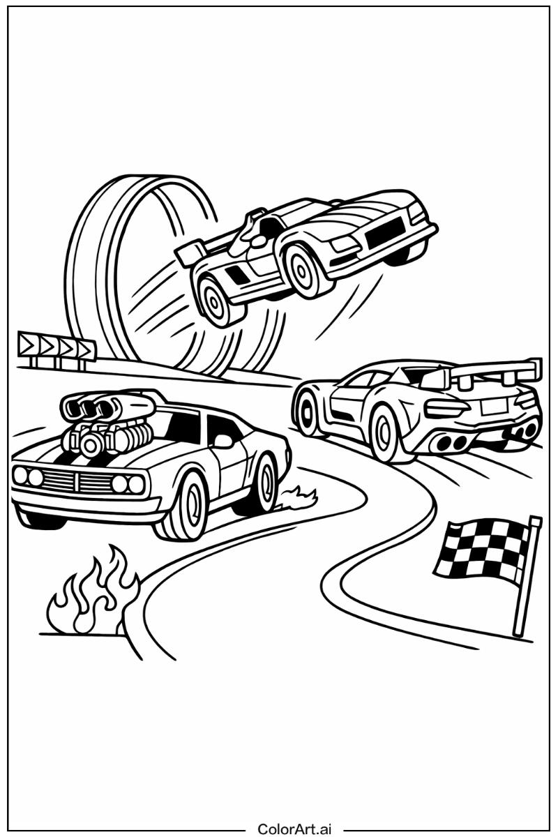 Hot wheels with Hot wheels cars Theme 2