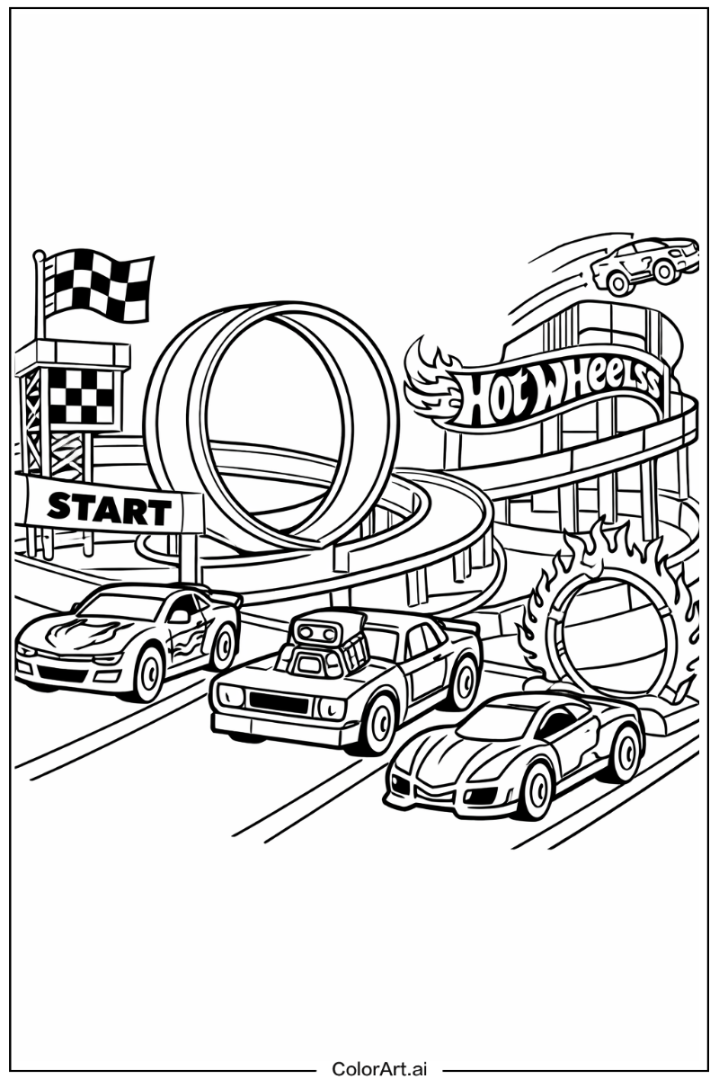 Hot wheels race track Hot wheels Design 2