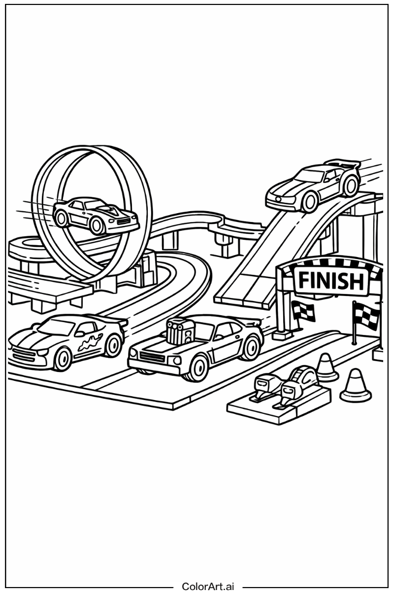 49 Pages Colorier Hot Wheels Gratuites