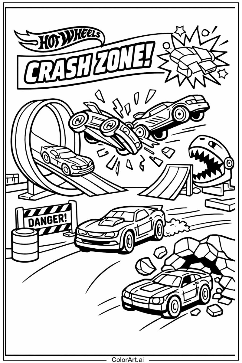 Hot wheels crash zone Hot wheels Scene 2