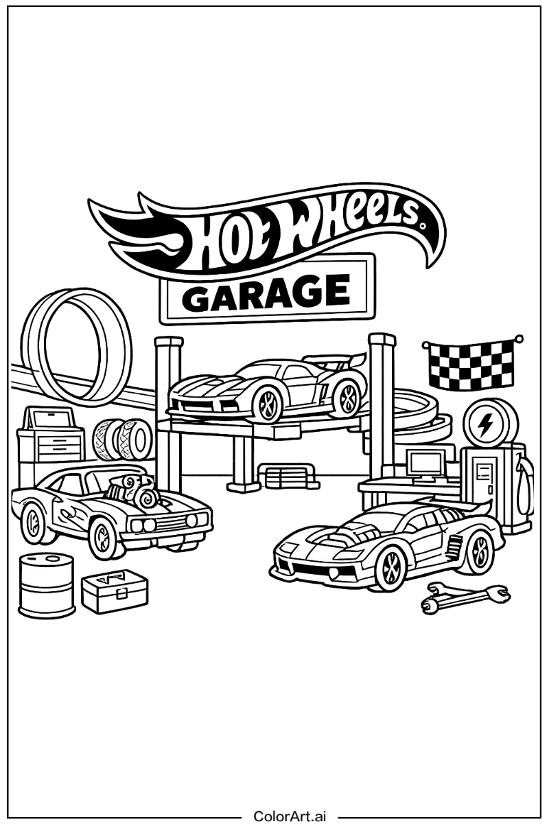 Hot wheels garage Hot wheels Design 2