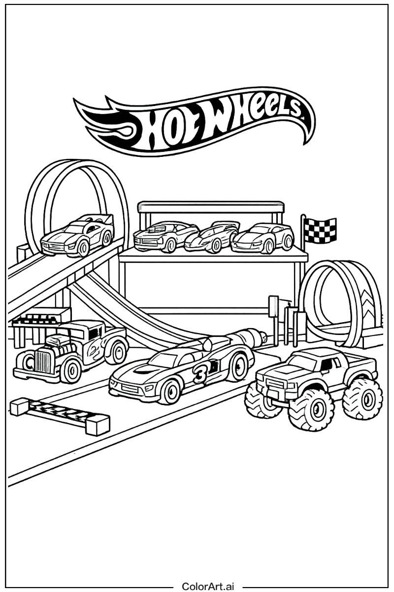 Hot wheels car collection Hot wheels Scene 2