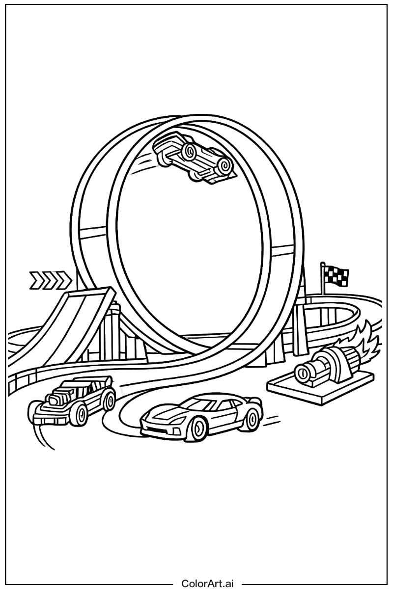 Hot wheels loop track Hot wheels Scene