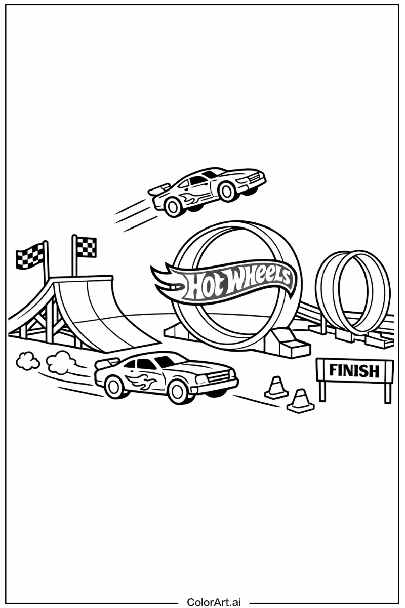 Hot wheels jump ramp Hot wheels Scene 2