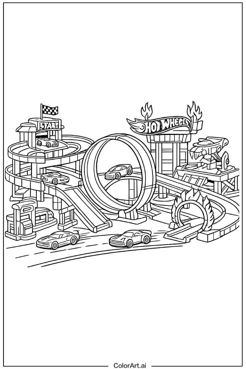 Hot wheels playset Hot wheels Design 2