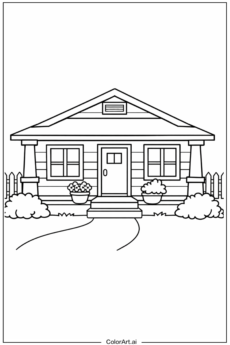 Bungalow House Scene