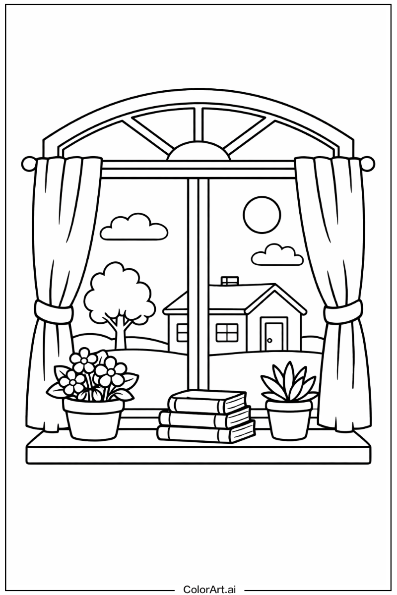 House window House Scene