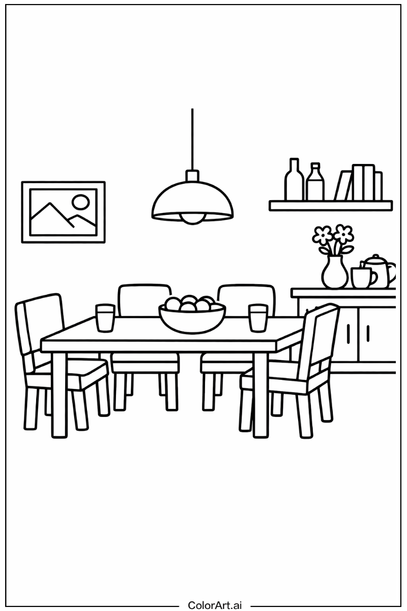 House with Dining room Theme