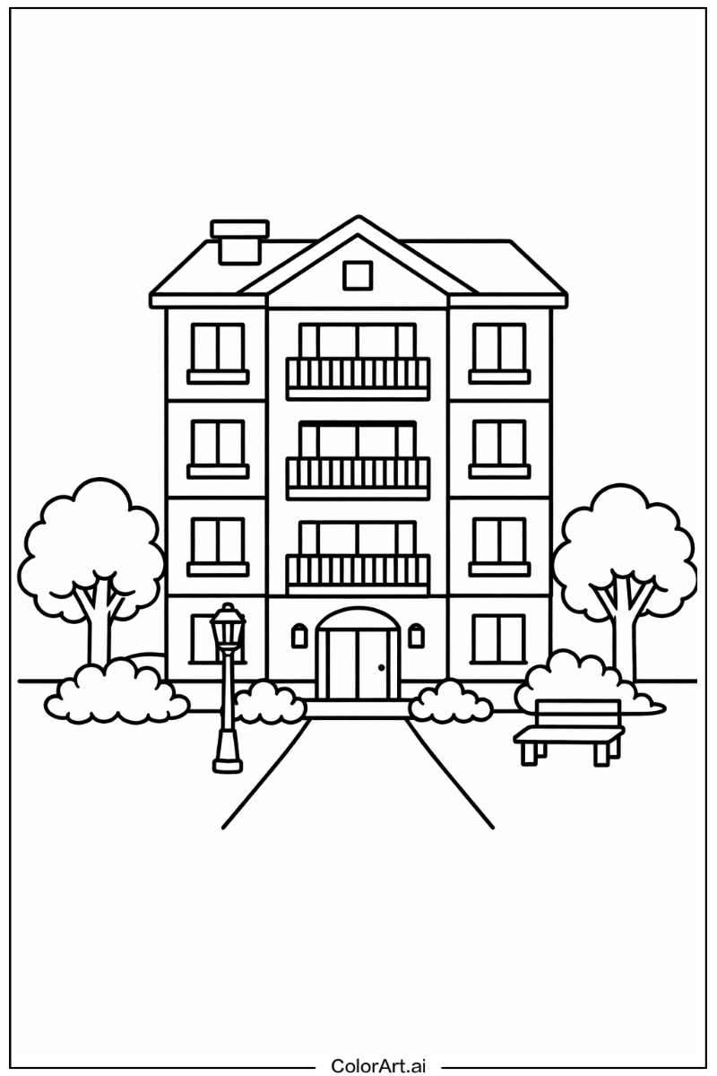 Apartment building House Design