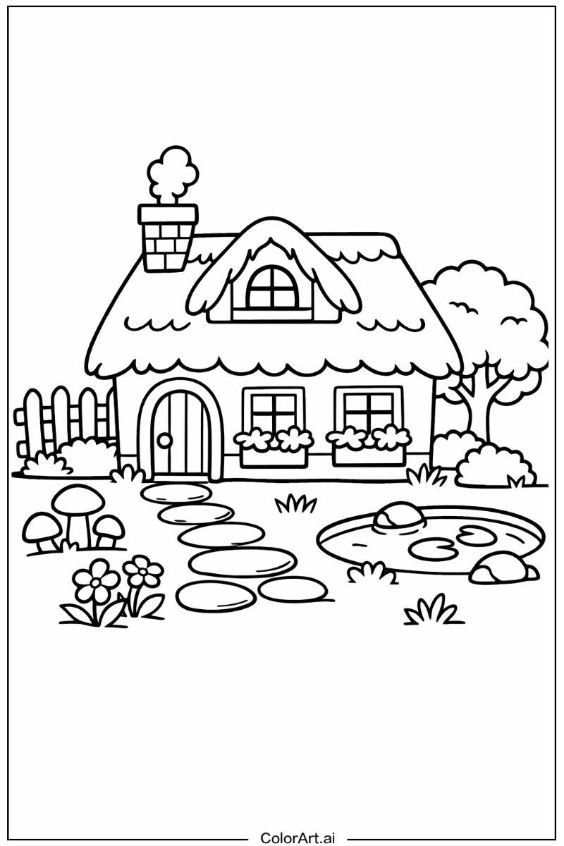 House with Cottage Theme