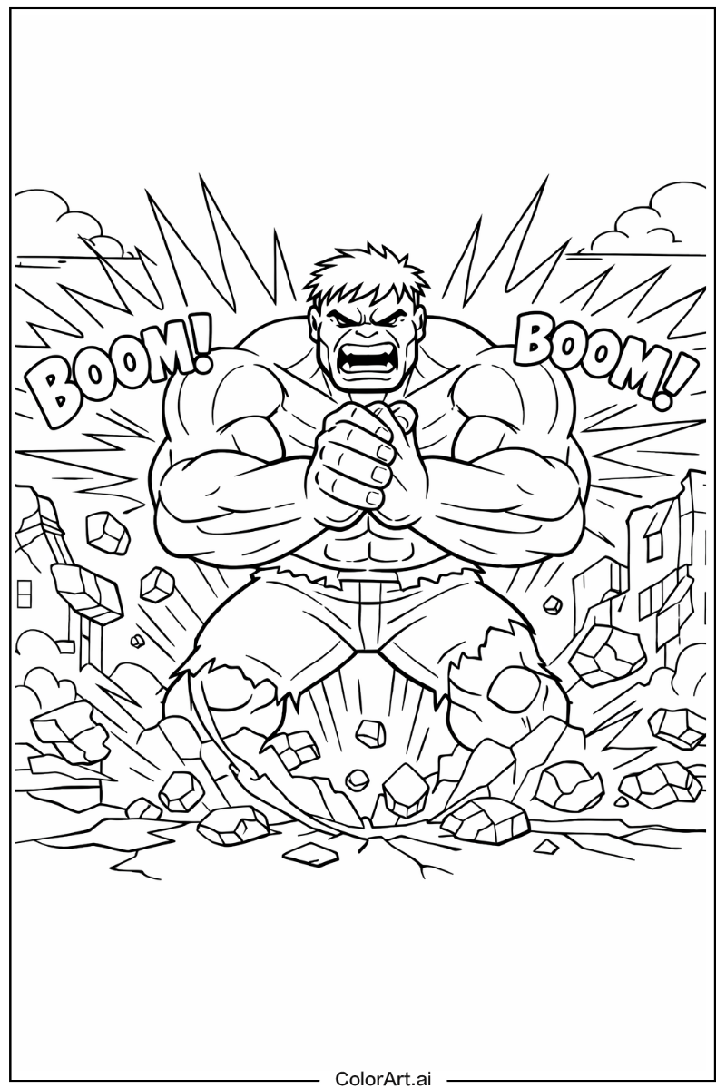 Thunder clap Hulk Design