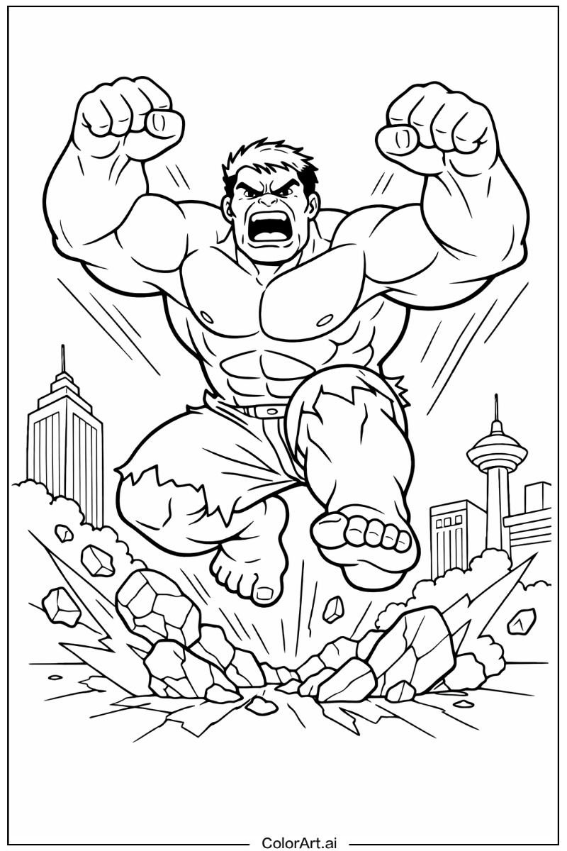 Jumping Hulk Design