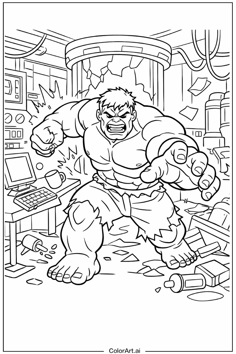 Hulk with Lab scene Theme