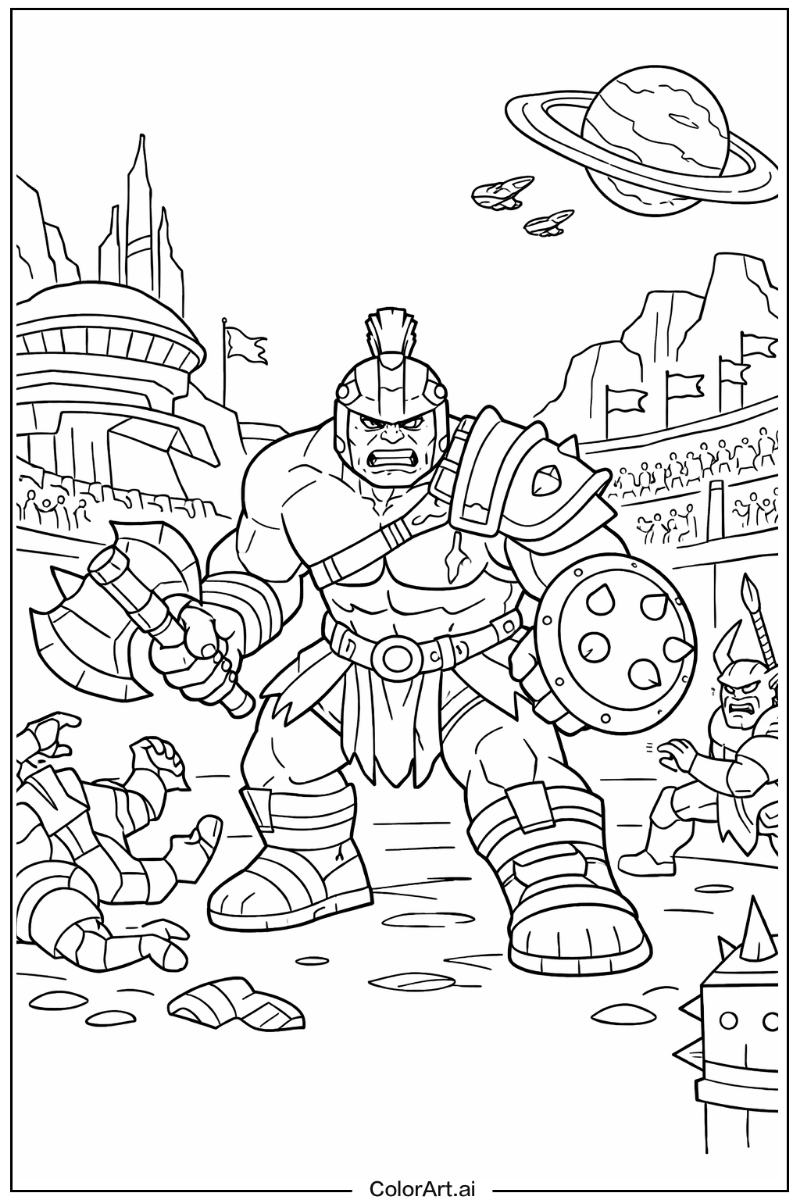 Hulk with Sakaar Theme