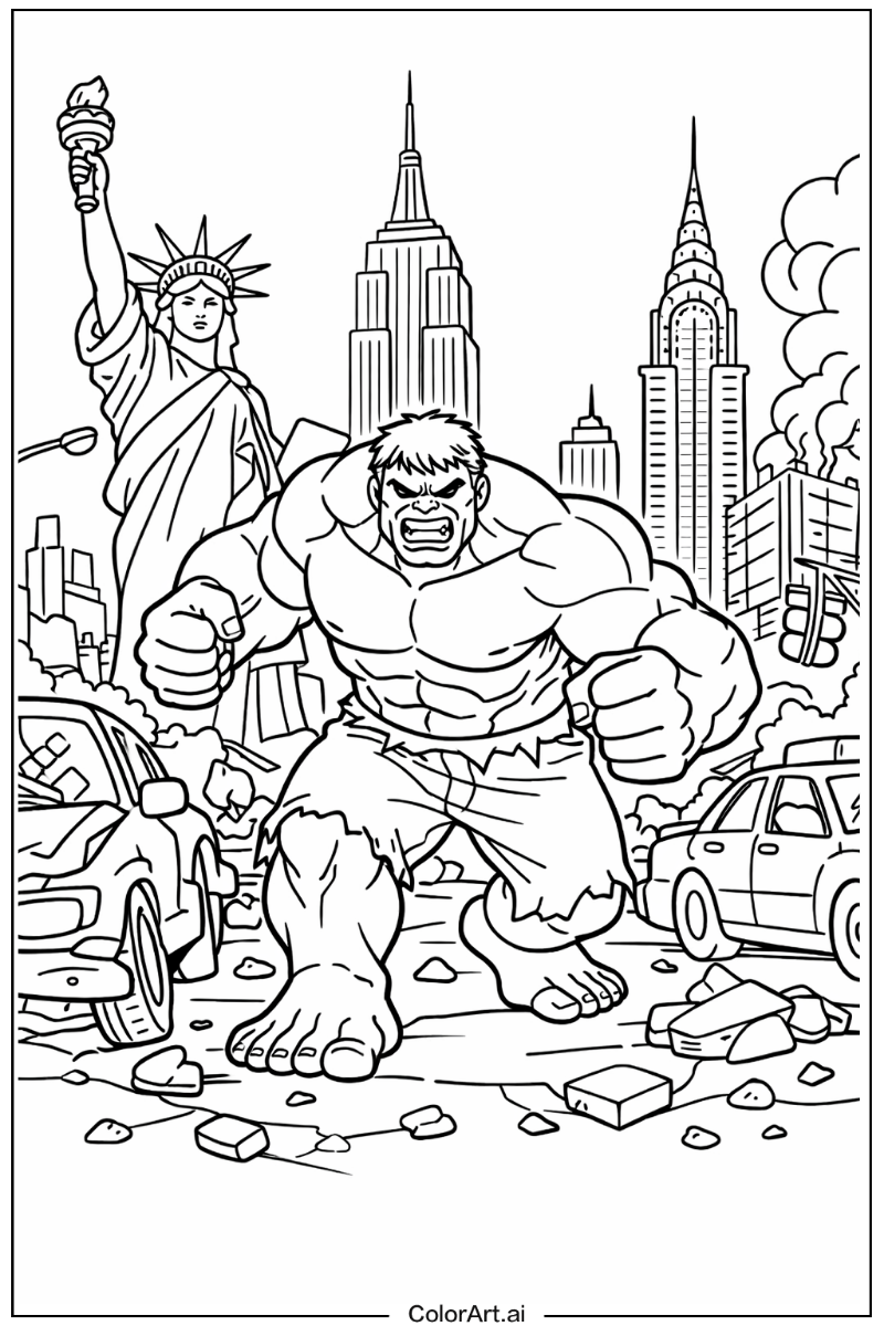 New york city Hulk Design