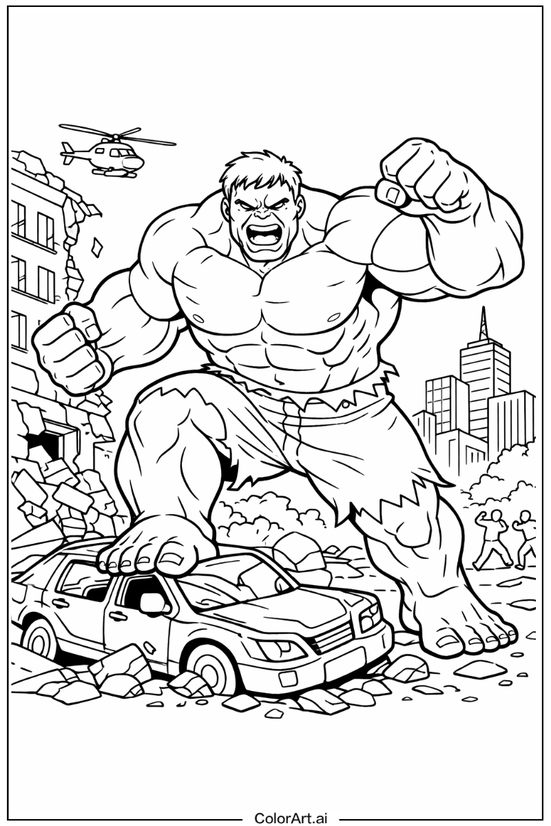 Green giant Hulk Design 2